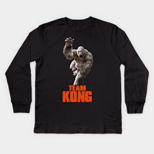 Godzilla vs Kong - Official Team Kong Neon Kids Long Sleeve T-Shirt